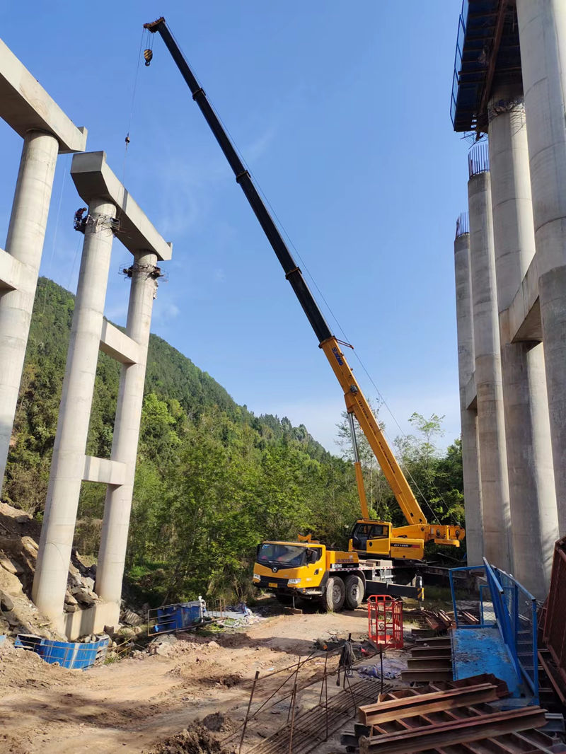潼南桥梁施工吊装
